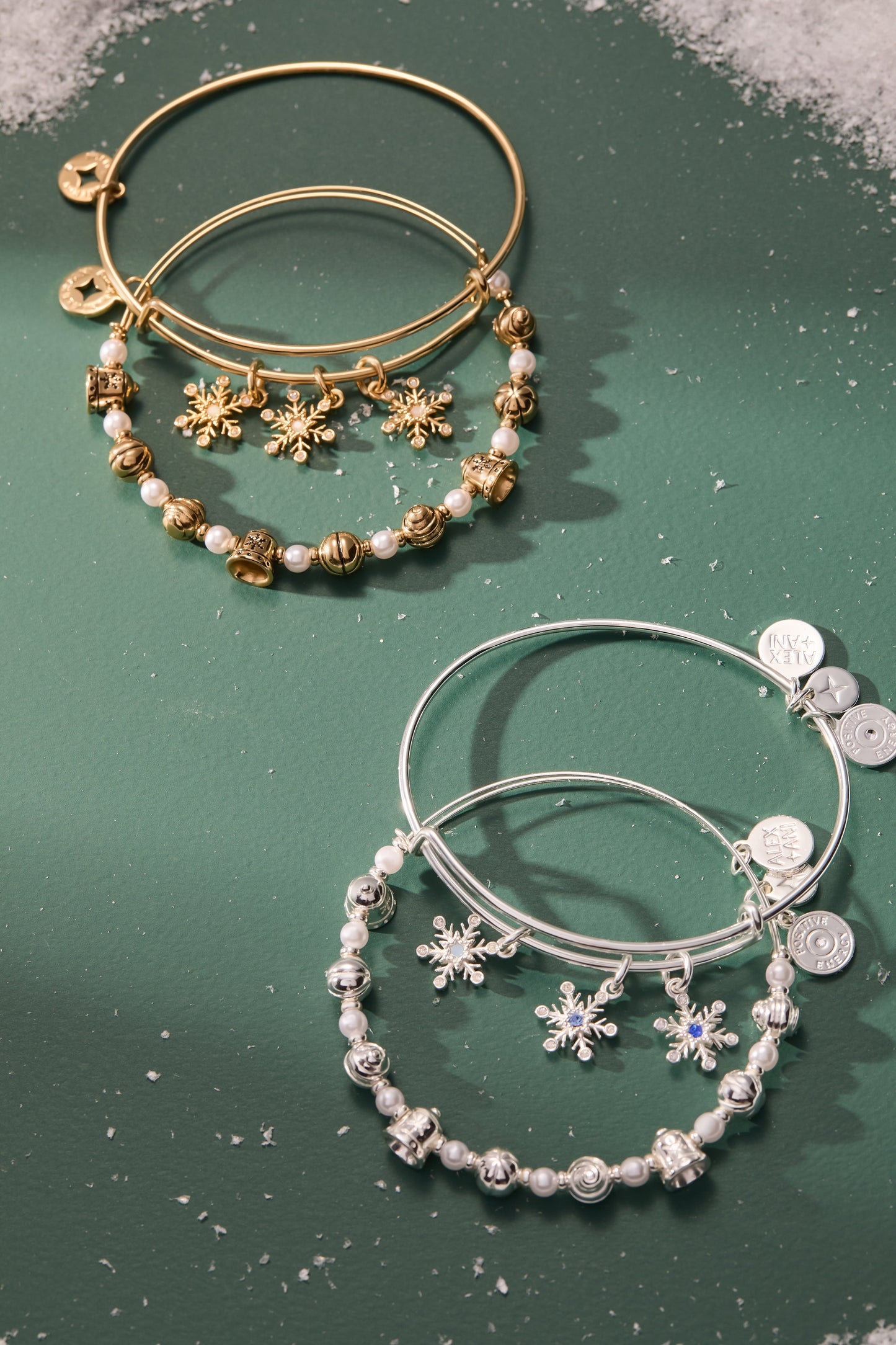Snowflake Charm Bangle
