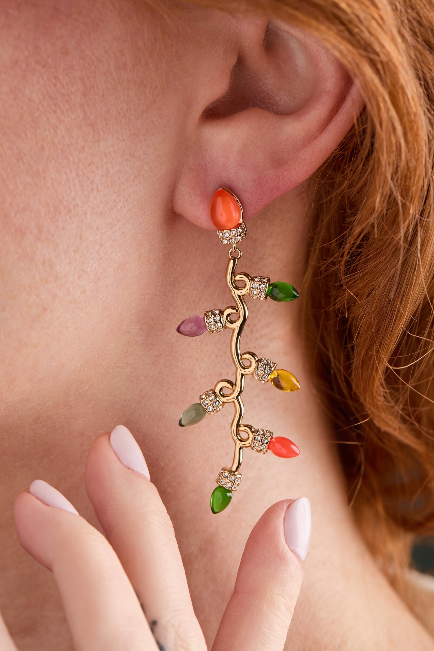 Christmas Light Bulb Earrings