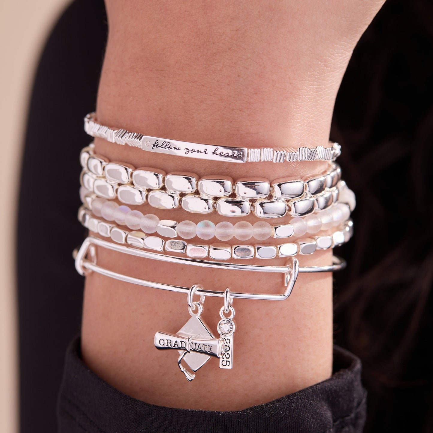 2025 Graduation Charm Bangle