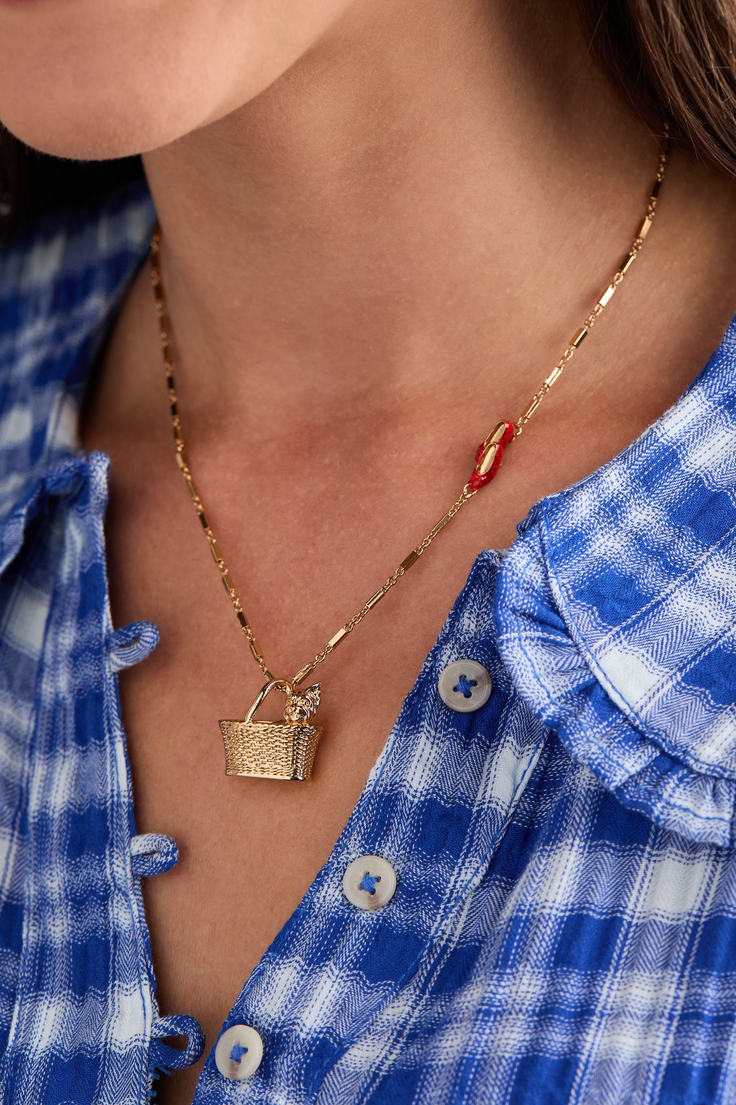 The Wizard of Oz™ Dorothy & Toto Basket Pendant