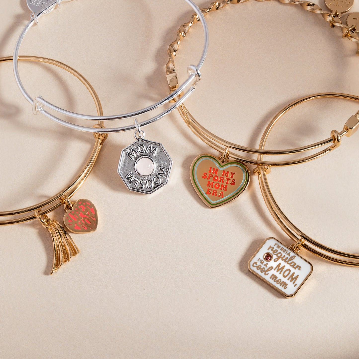 'I’m Not a Regular Mom, I’m a Cool Mom' Charm Bangle