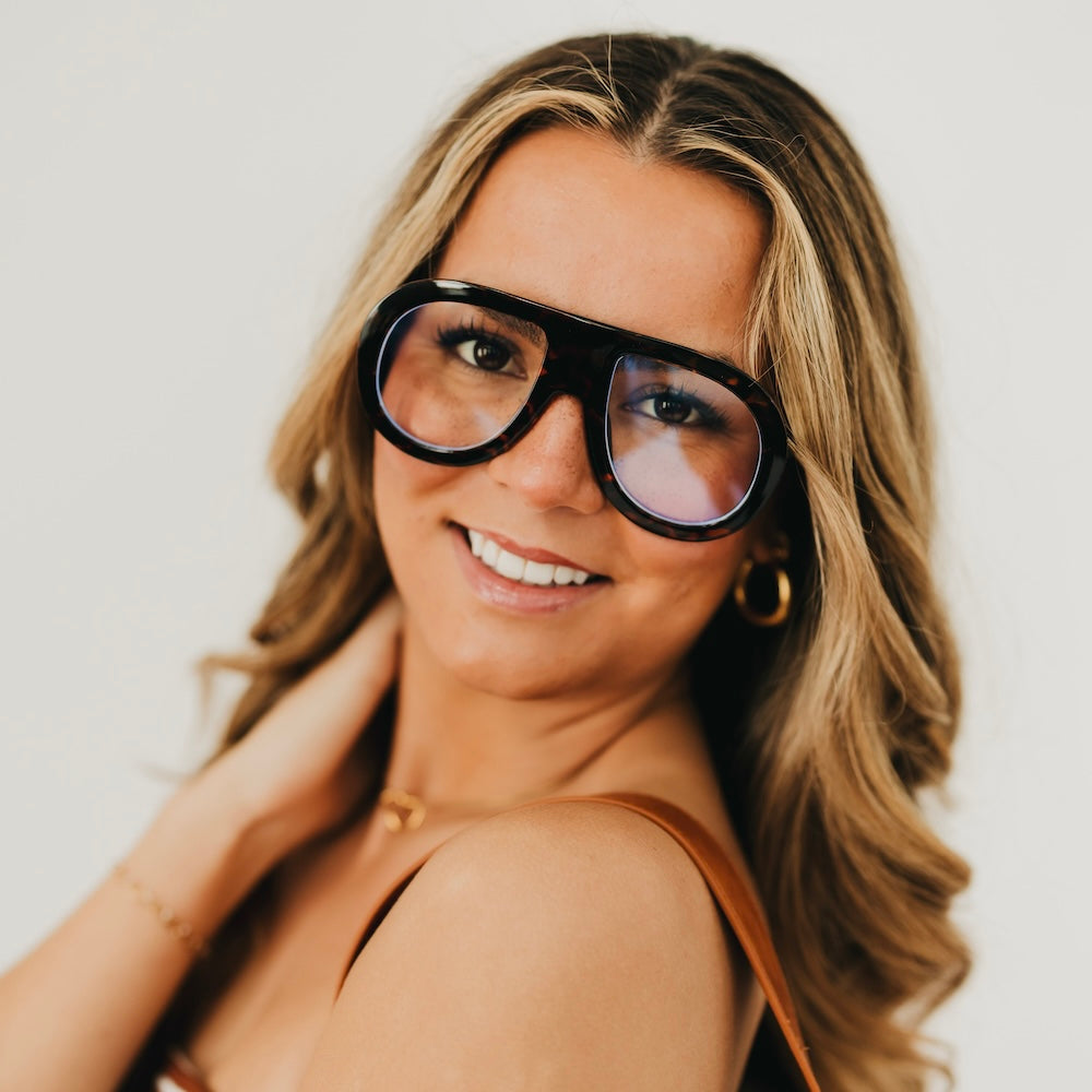 Billie Retro Oversized Pilot Sunglasses