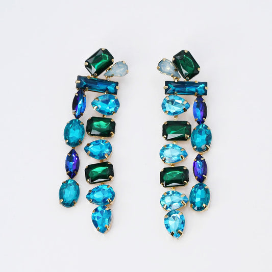 Blue Gemstone Rain Drop Q8
