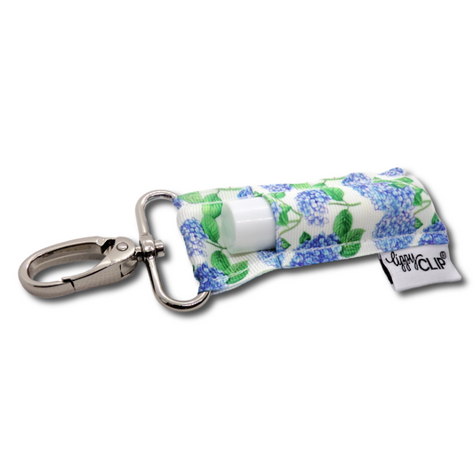 Blue Hydrangea LippyClip® Lip Balm Holder