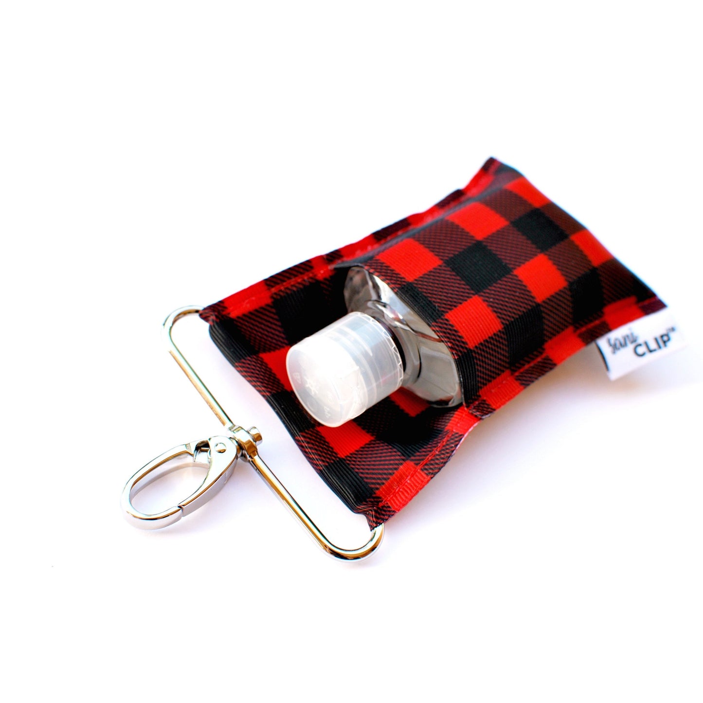 Buffalo Plaid SaniClip Hand Sanitizer Holder - made to order