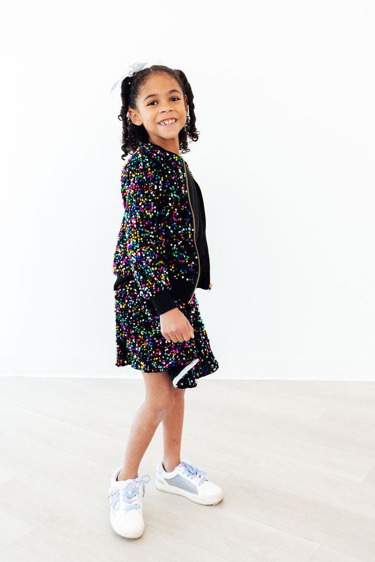 Confetti Velvet Sequin Jacket