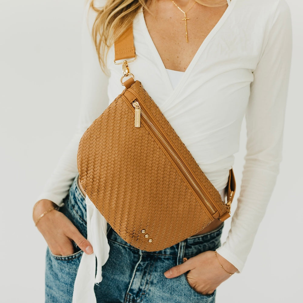 Diagonal Woven Westlyn Bum Bag