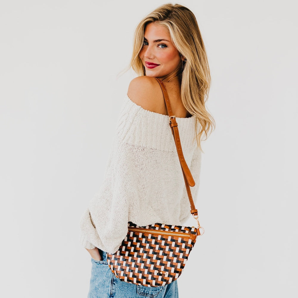 Diagonal Woven Westlyn Bum Bag