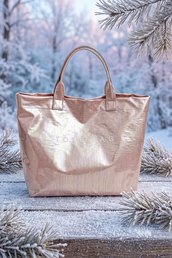 SC - ETA 9/8-9/22 Pink Iridescent Vinyl TOTE BAG