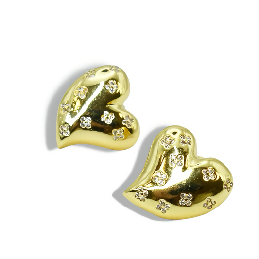 Amelia Heart Stud