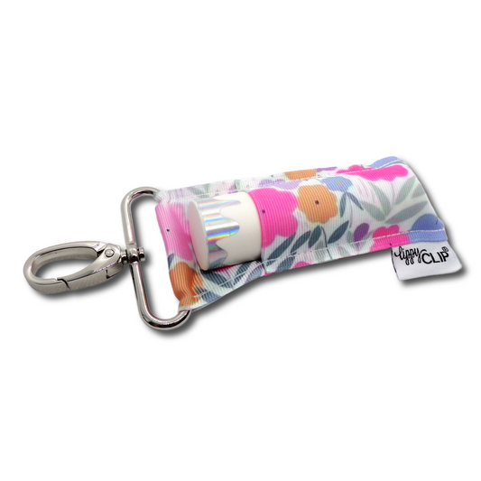 Flower Power LippyClip KISS for larger lip balms, essential oil rollers, etc.