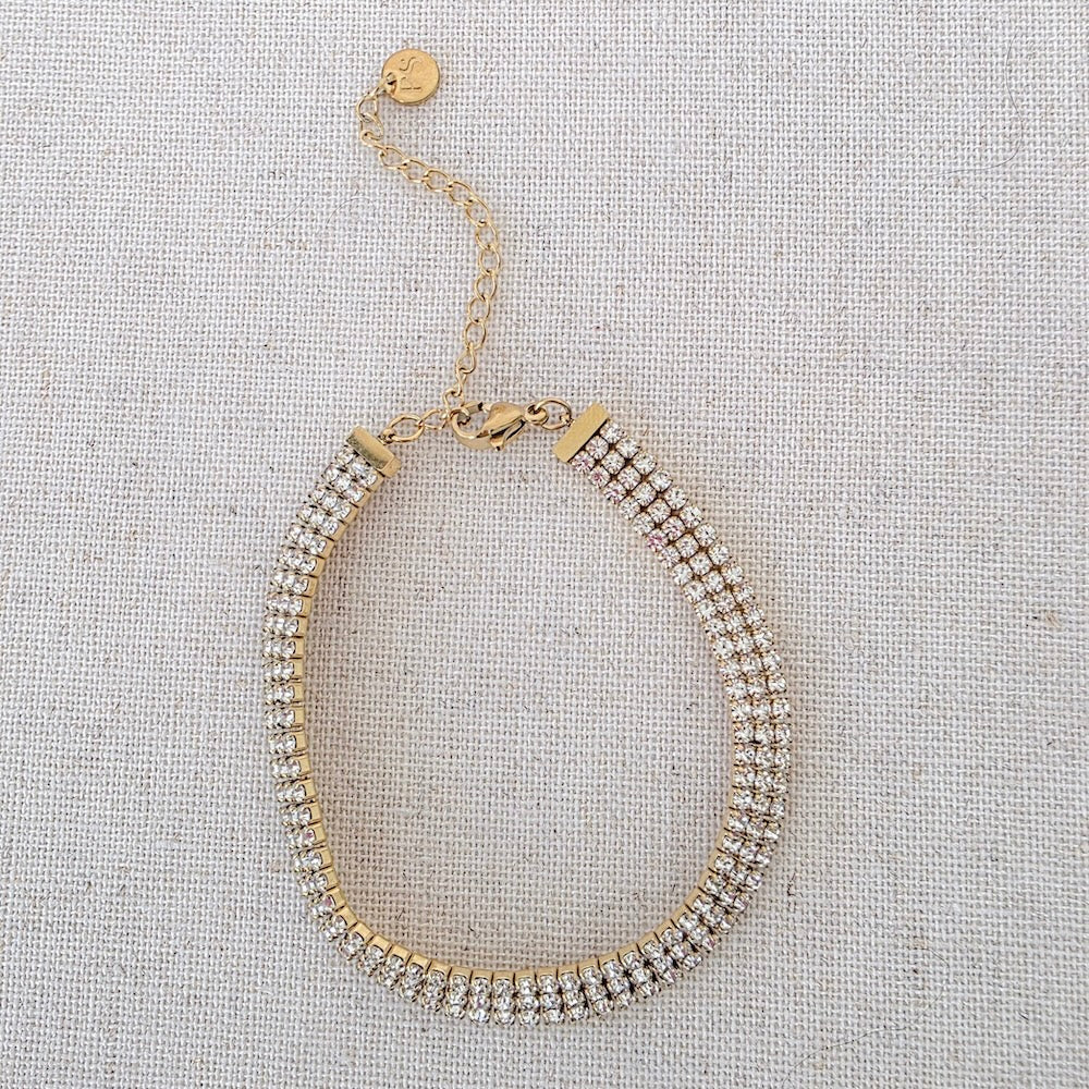 Giselle Layered Tennis Bracelet - WATERPROOF