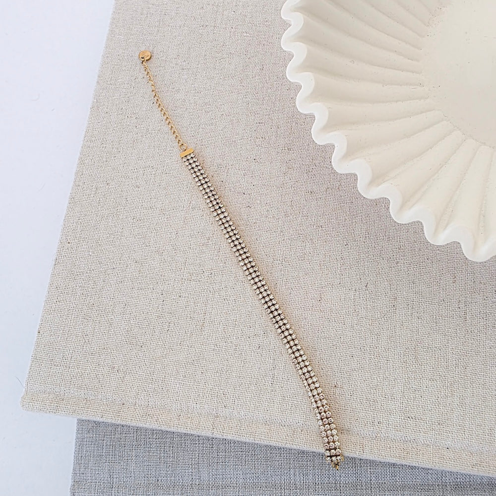 Giselle Layered Tennis Bracelet - WATERPROOF