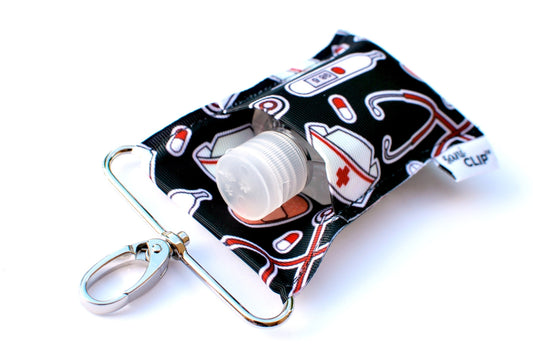 Healthcare Heroes SaniClip Hand Sanitizer Holder - made to order