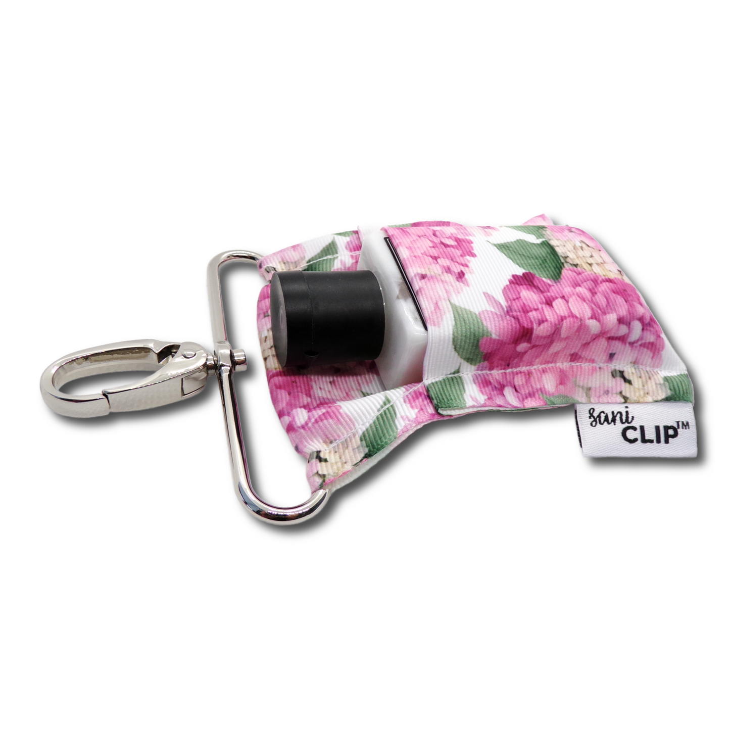 Hydrangeas SaniClip Hand Sanitizer Holder - made to order