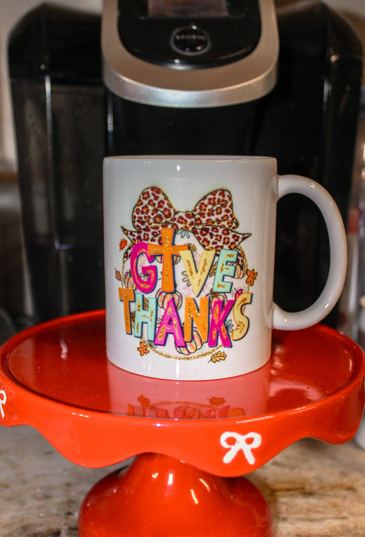 Give thanks 15oz coffee mug