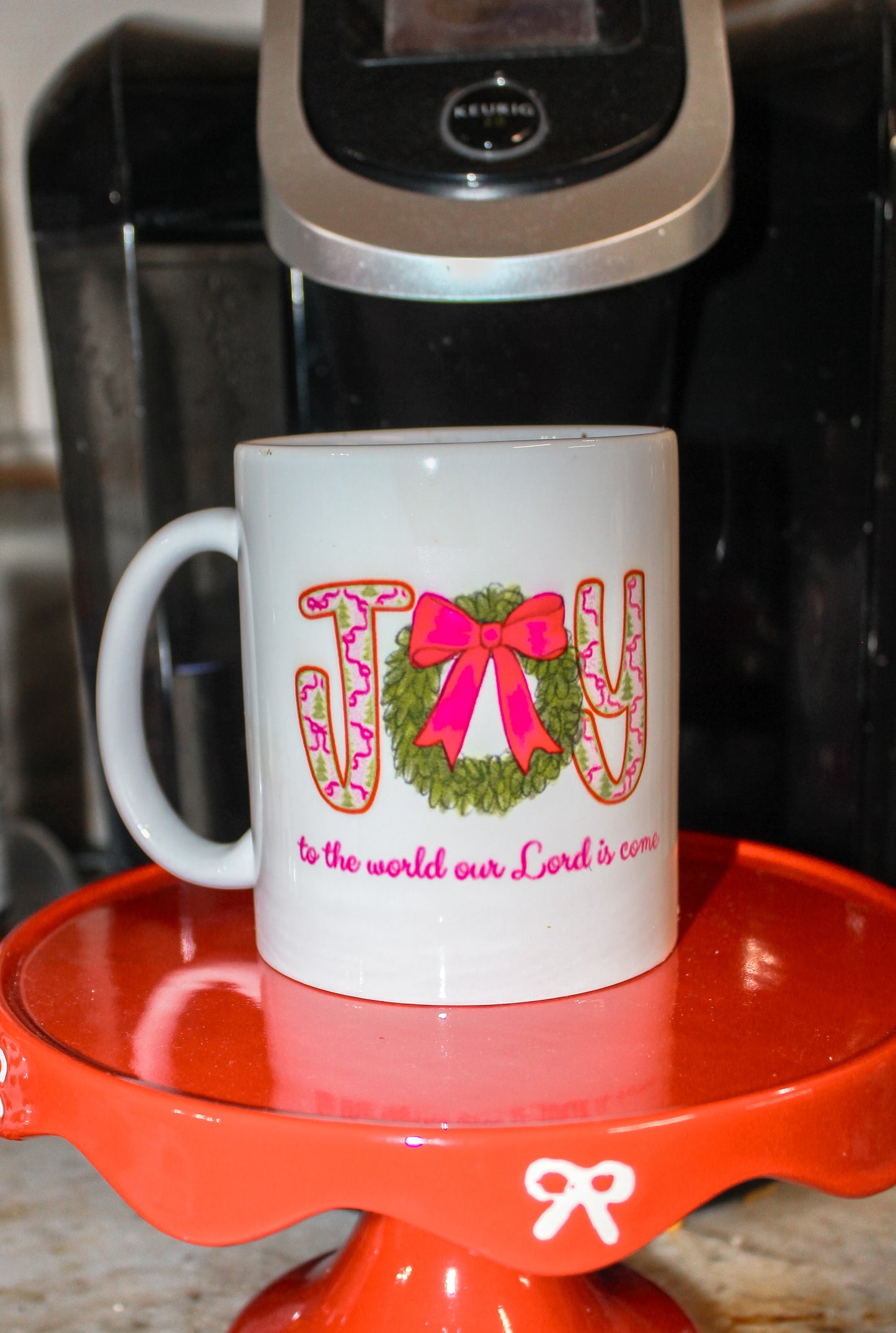 Joy to the world- bloom mug- 15 Oz coffee mug- dishwasher safe