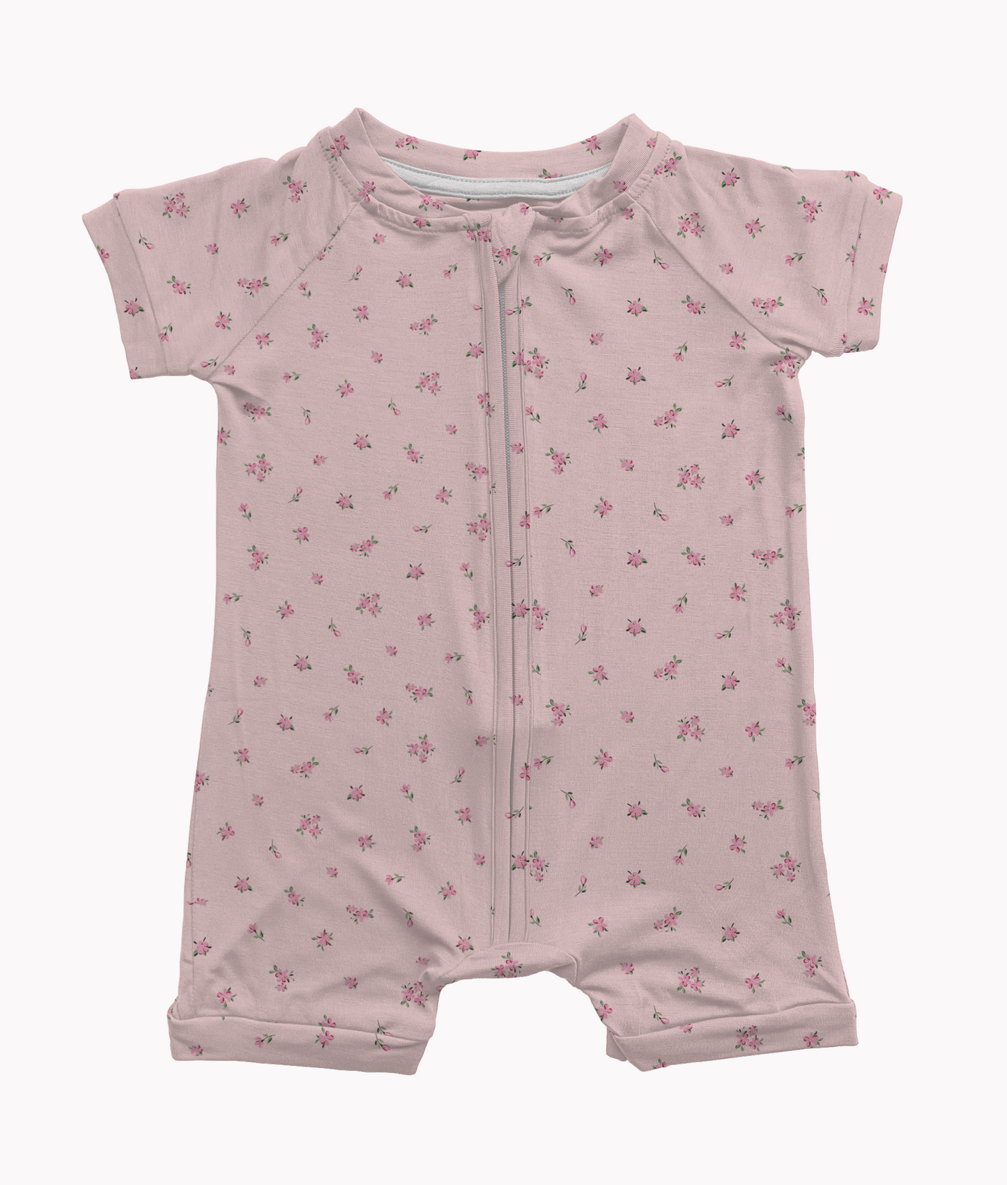 Dainty Floral Ruffle Bamboo Shorty