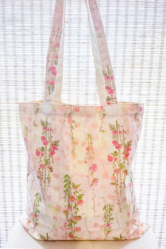 SC - Mia Pink Floral Tote Bag