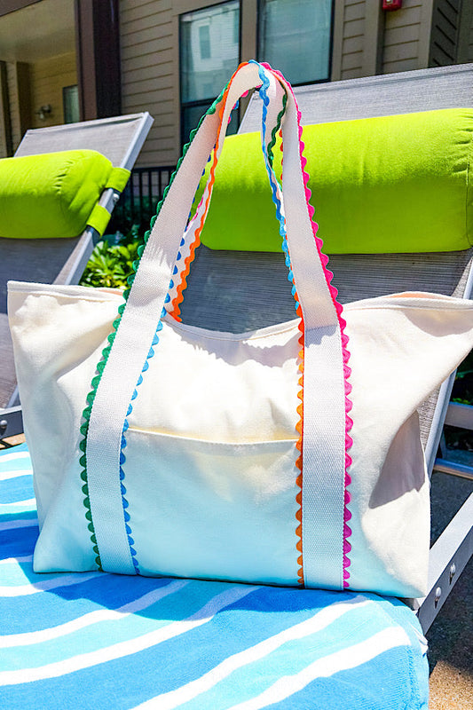 SC - ETA 6/13 - Spencer Rick Rack Trim Tote Bag