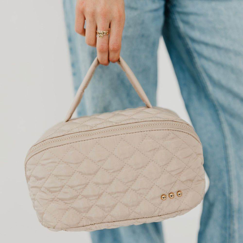 Martha Quilted Cosmetics Bag