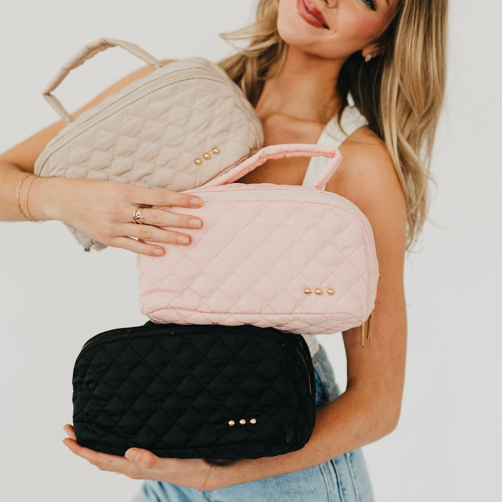 Martha Quilted Cosmetics Bag