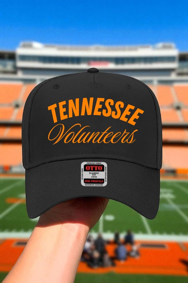 SC - ETA 8/25 - Tennessee Volunteers Black Embroidered Hat