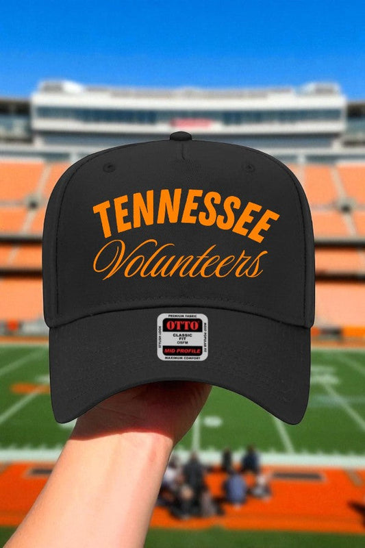 SC - ETA 8/25 - Tennessee Volunteers Black Embroidered Hat