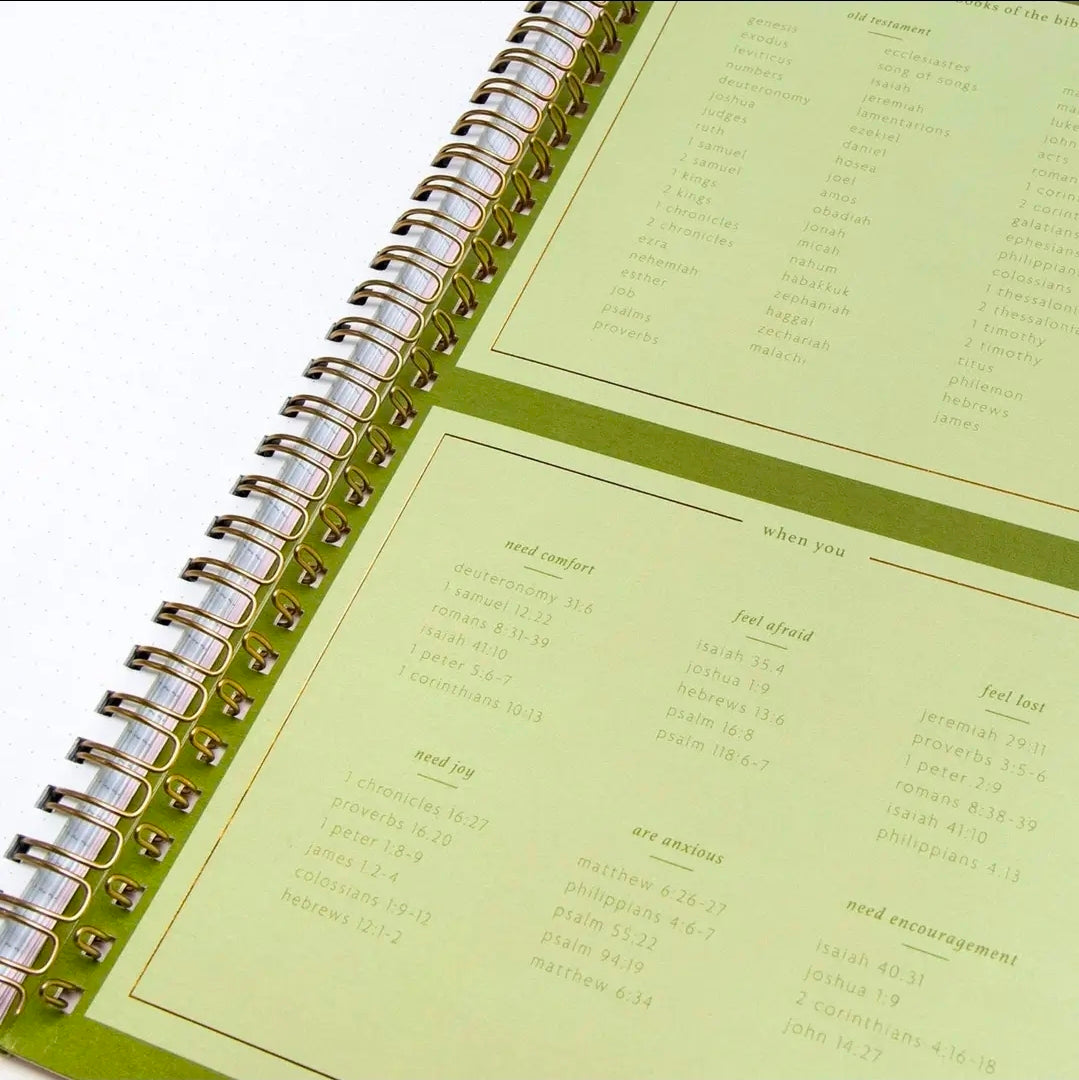 Blush Church Notes Bible Study Notebook – Faith Journal for Sermon Notes & Bible Study | Christian Gift for Women