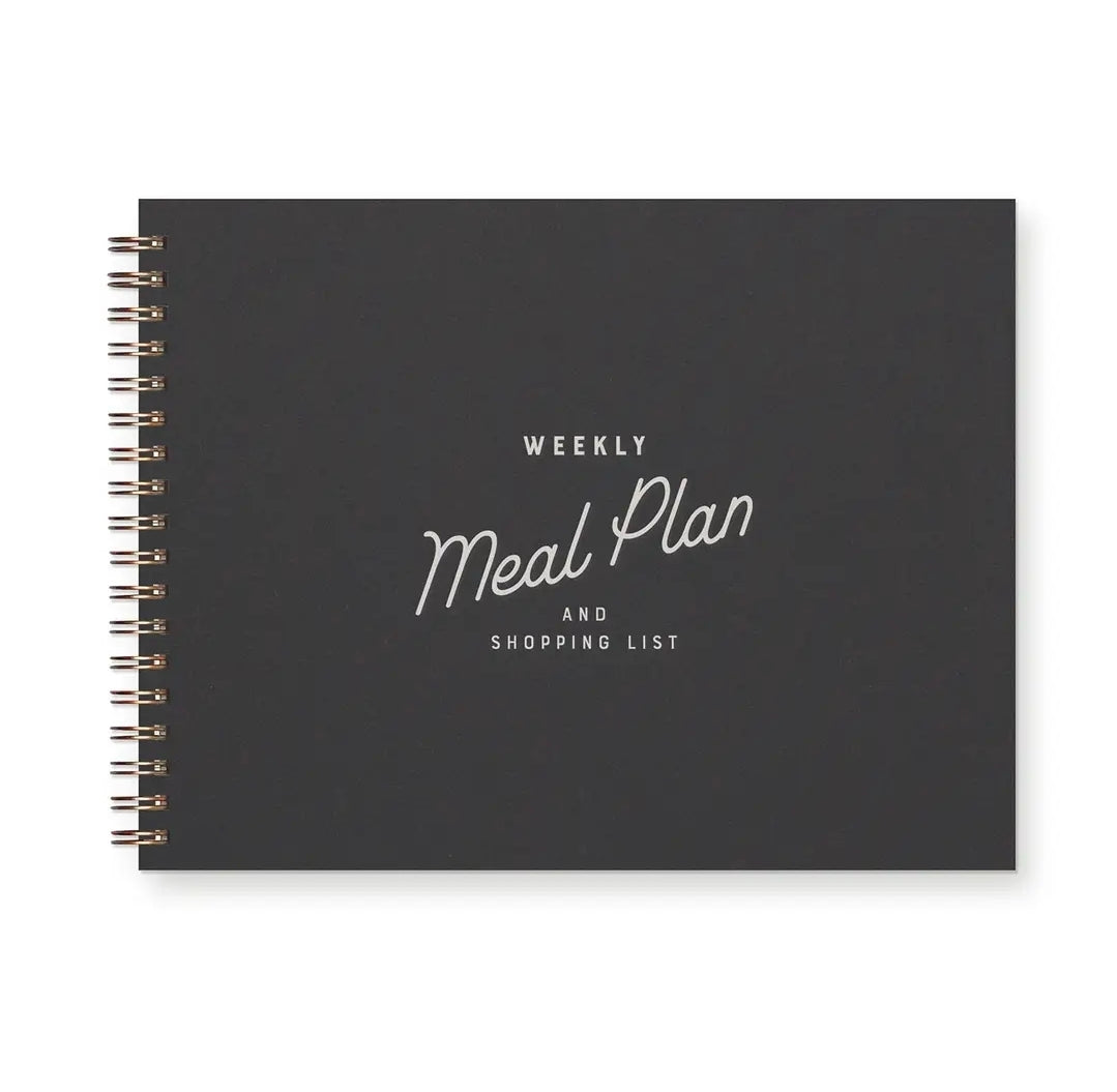 Elegant Weekly Meal Planner with Tear-Off Grocery List – Simple, Chic Kitchen Organizer | Eco-Friendly Planner Made in the USA