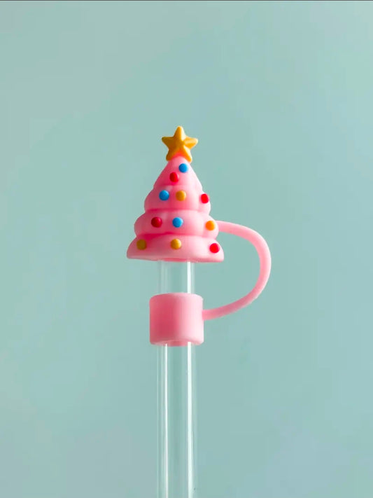 Pinkmas tree straw cover