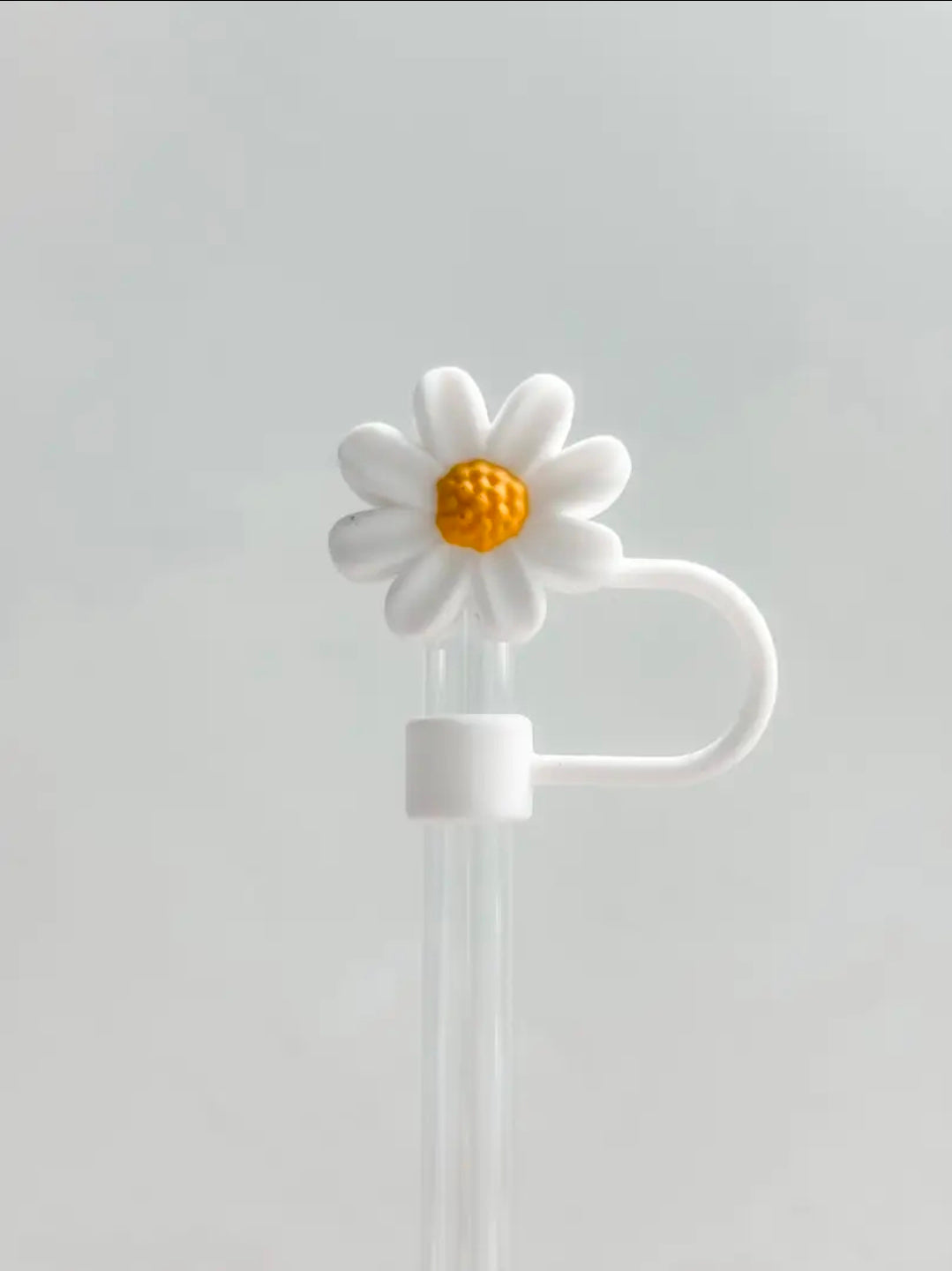 Daisy silicone straw cover