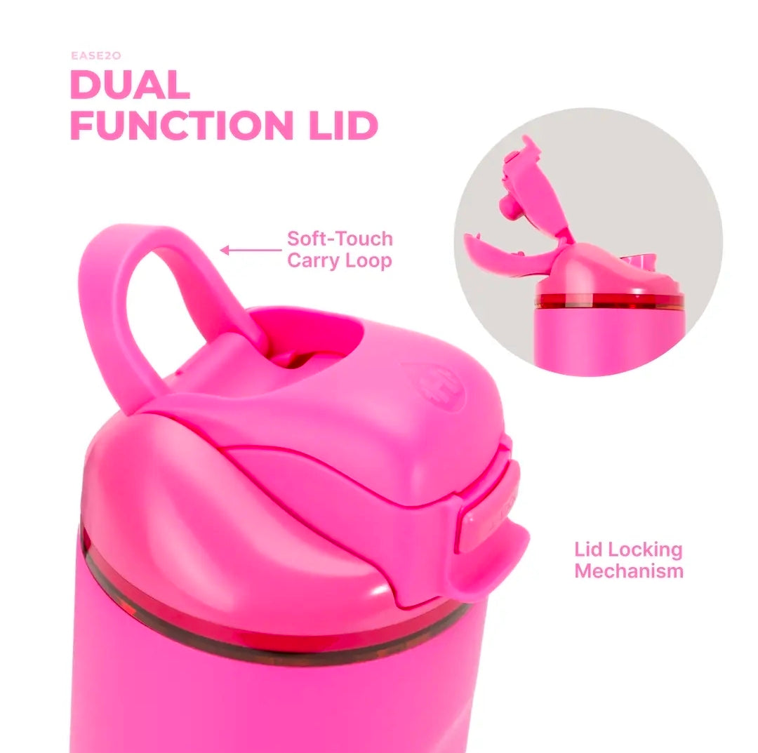 HydroJug 24 oz Ease2O Pink-Purple Water Bottle | Dual-Function Lid | Preorder