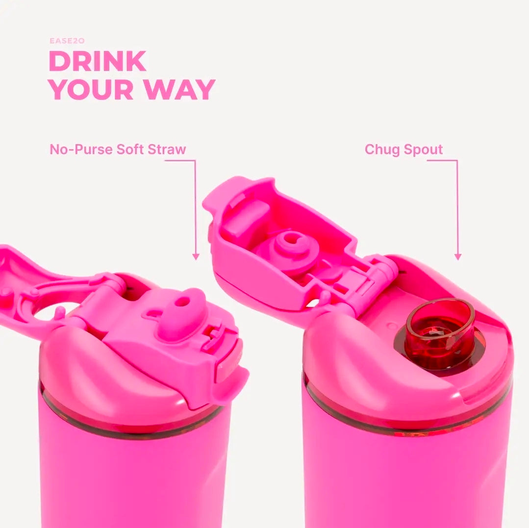 HydroJug 24 oz Ease2O Pink-Purple Water Bottle | Dual-Function Lid | Preorder