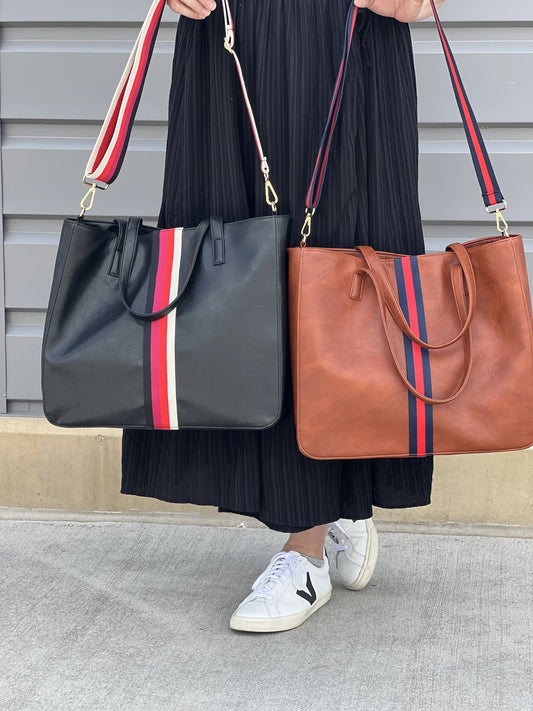 Reid luxe oversized tote vegan leather