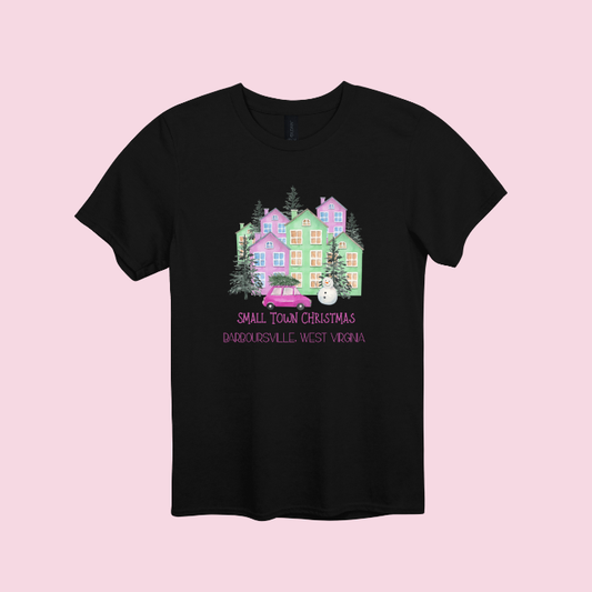Small Town Christmas graphic tee