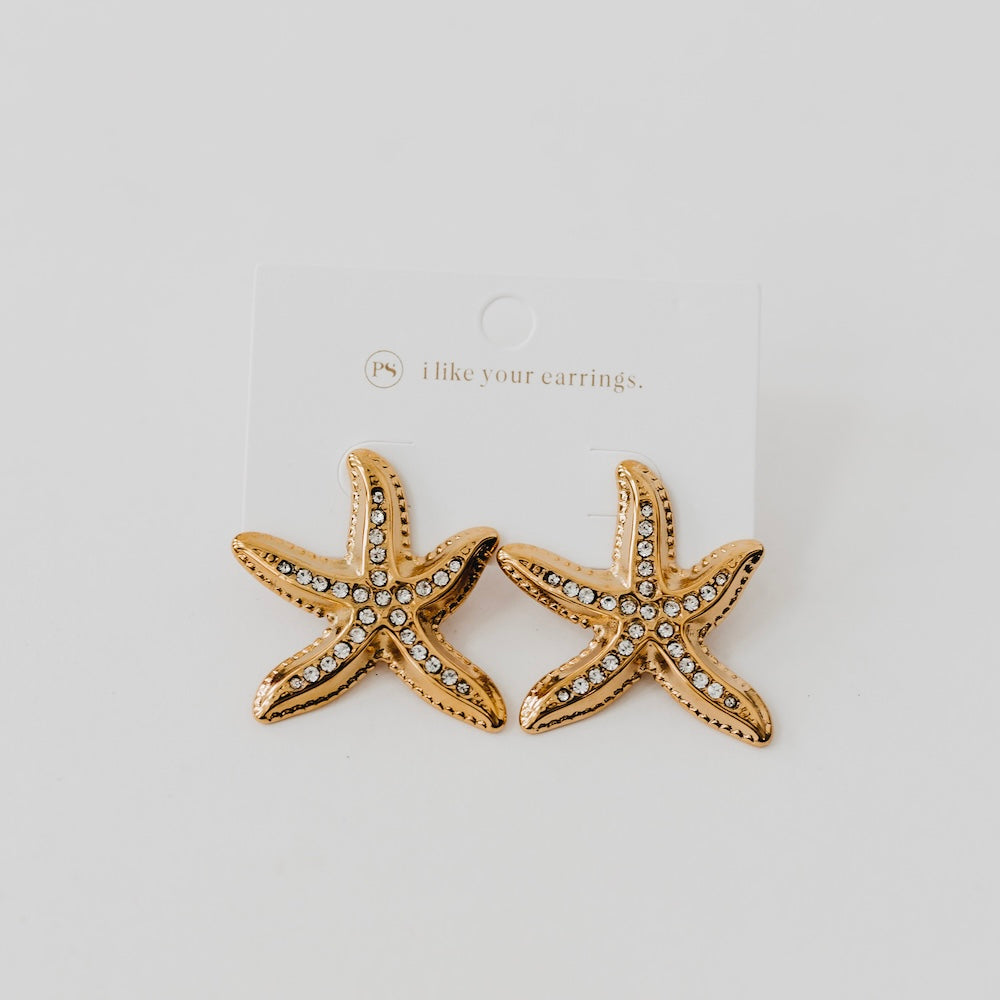 Starfish Earrings - WATERPROOF
