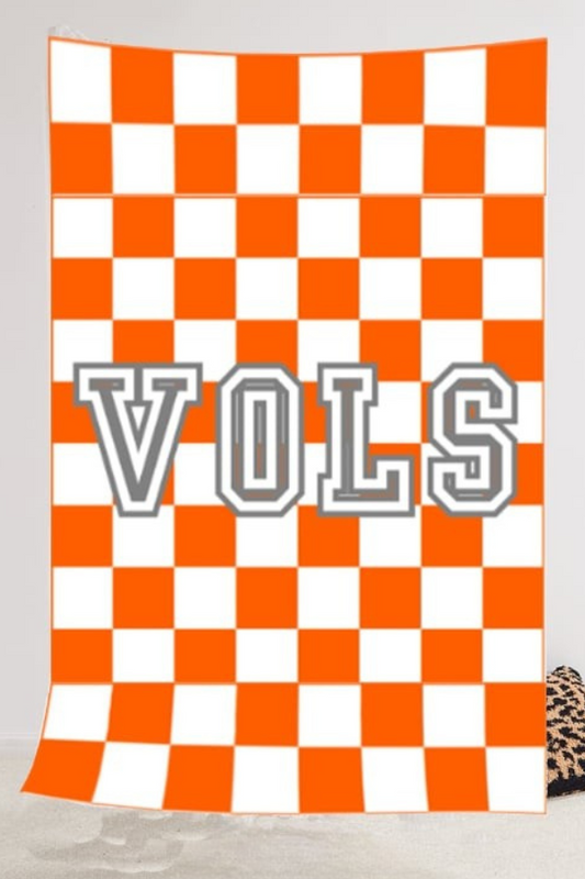 SC - ETA 6/27 - Vols Checkerboard Luxury Blanket