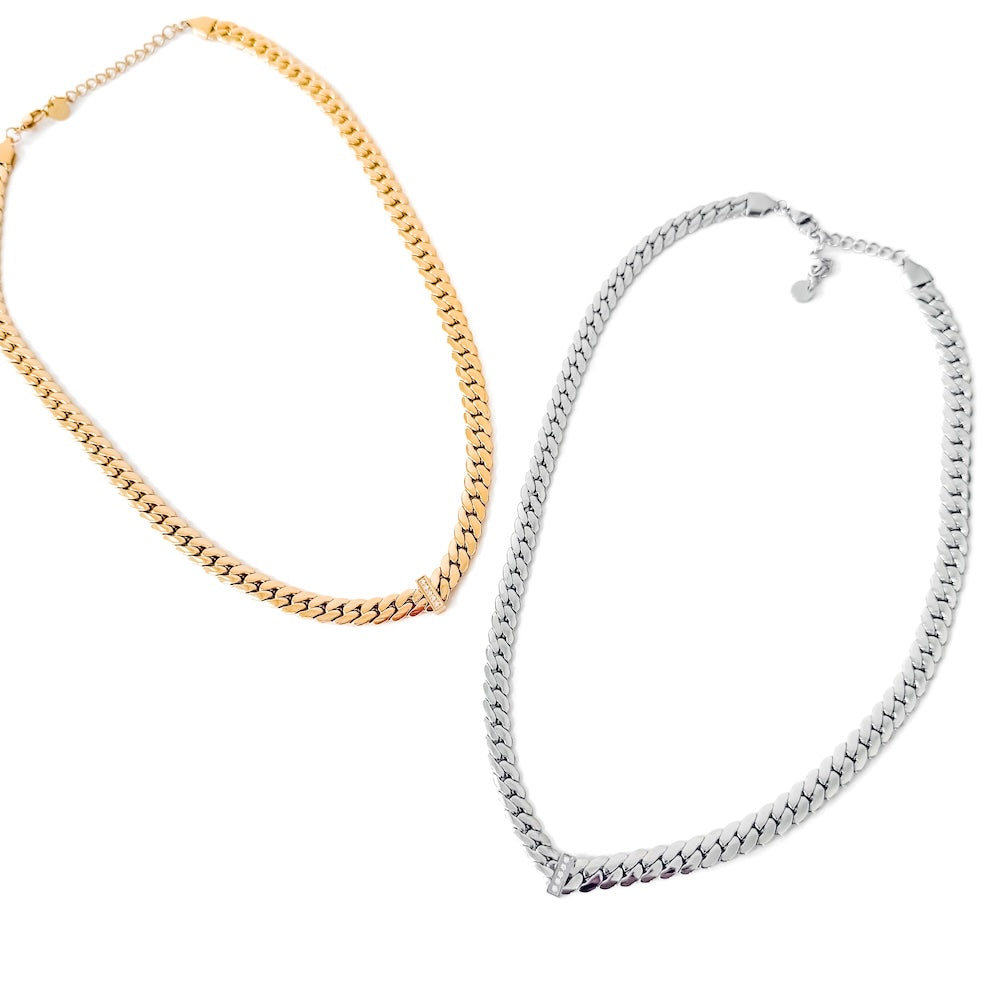 Victoria Diamond V Necklace - WATERPROOF