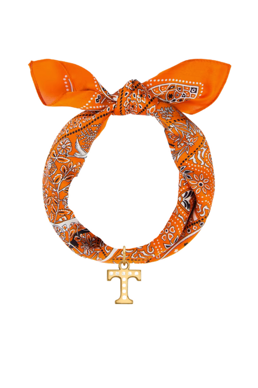 SC - ETA 5/28 - Orange Bandana Print Scarf