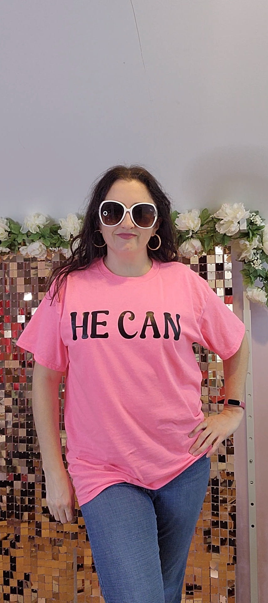 PRE-ORDER- He Can- Big Letter- handmade