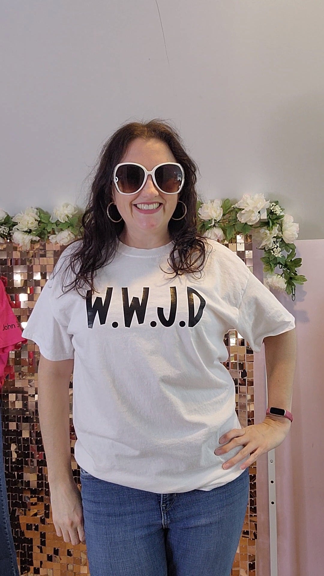 PRE-ORDER- W.W.J.D-  big bold letters- handmade