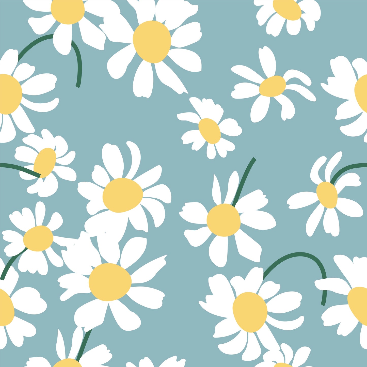 Stay-On Baby Mittens with Silicone Grip - White Daisies No Scratch Mittens for Newborns 0-6 Months