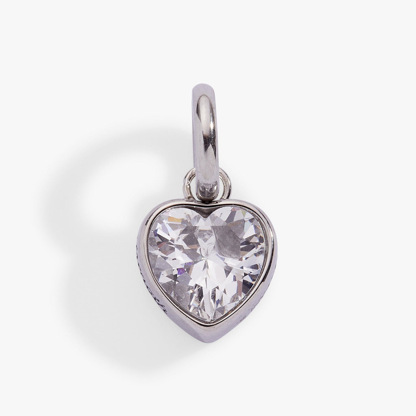 April 'Strength' Heart Birthstone Charm