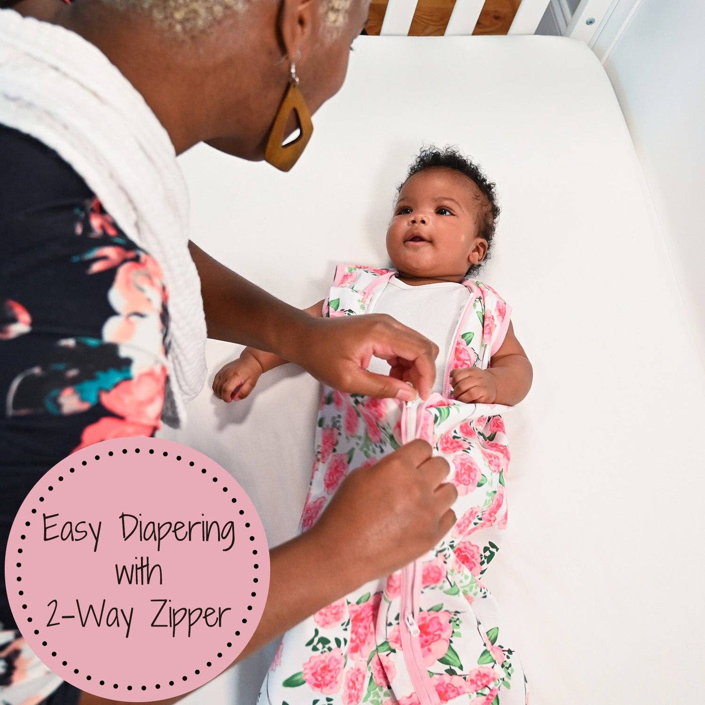 Organic Cotton Sleep Sack 0.5 TOG Pretty in Peony