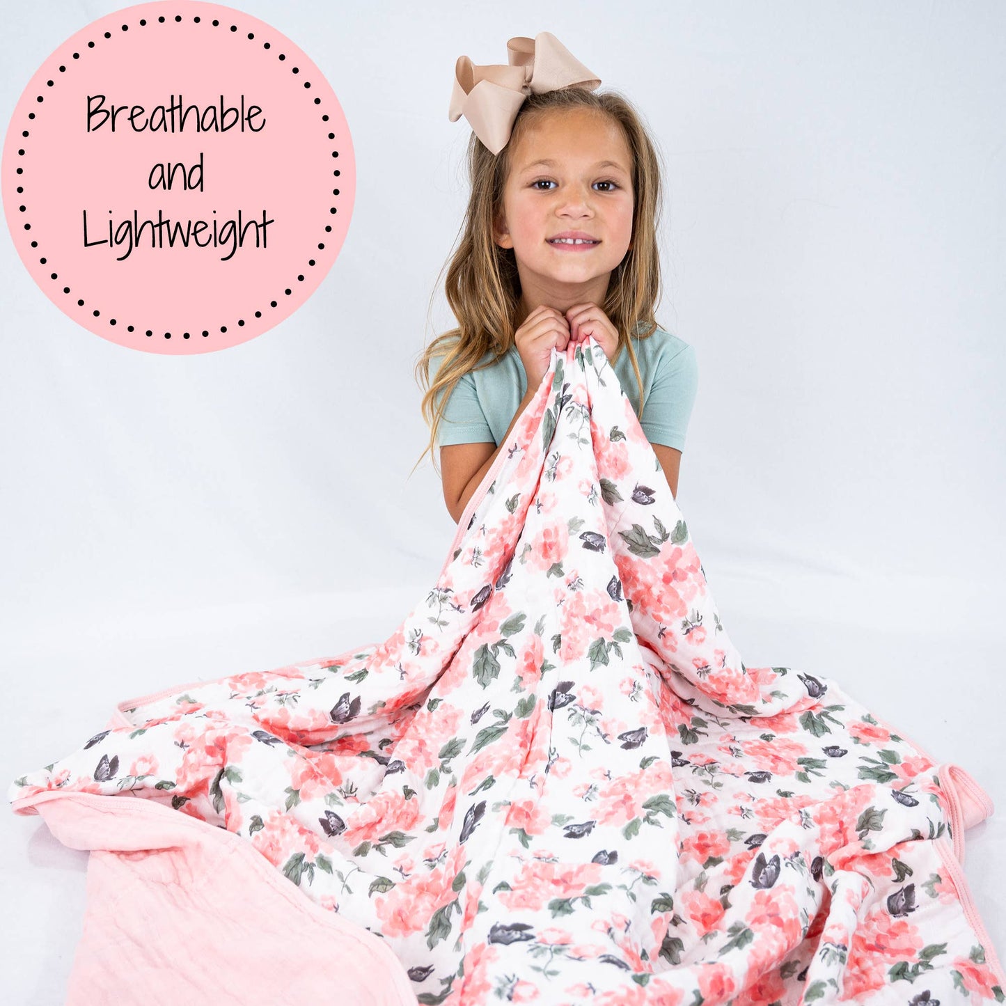 Muslin Quilt Baby & Kids Blanket Pretty in Peony