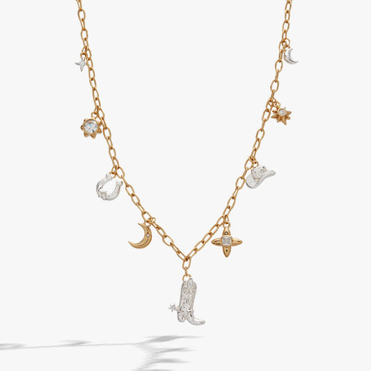 Cosmic Cowgirl Charm Necklace
