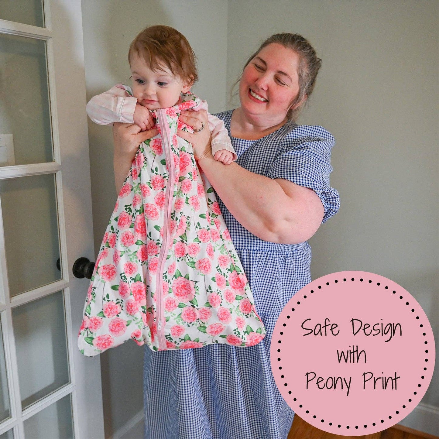 Organic Cotton Sleep Sack 0.5 TOG Pretty in Peony