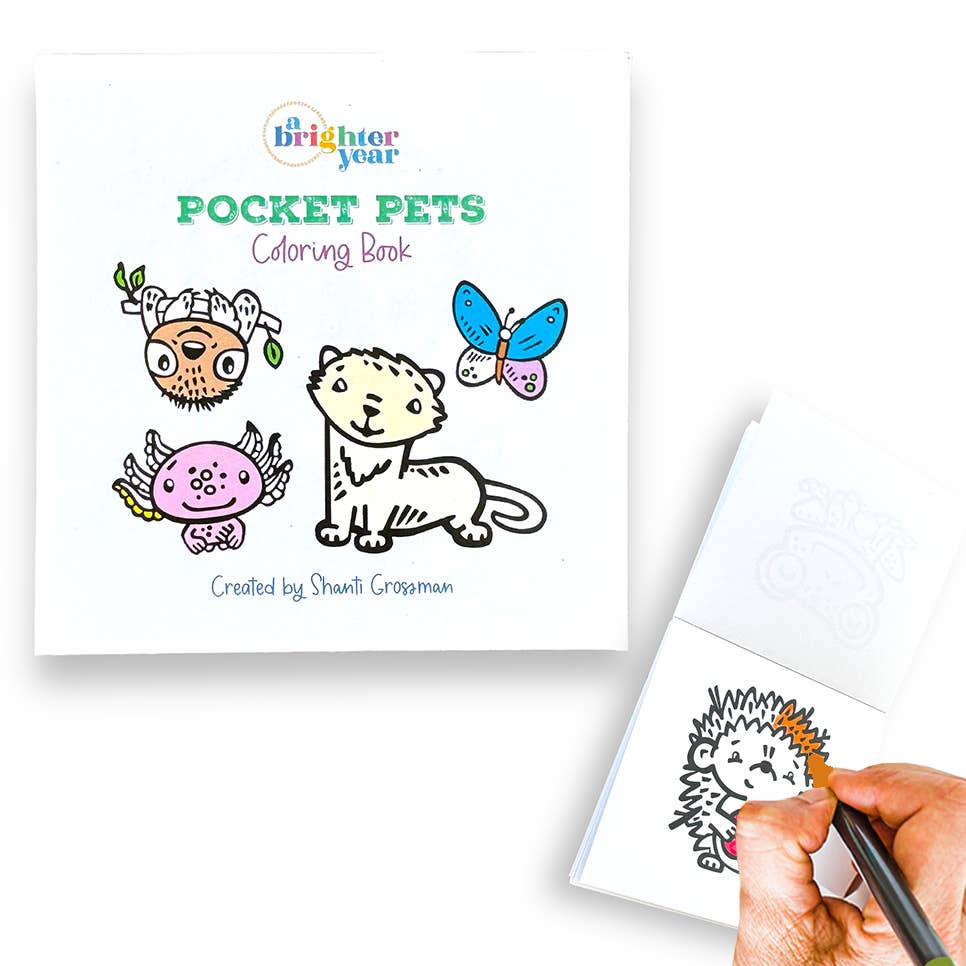 Pocket pets mini coloring book