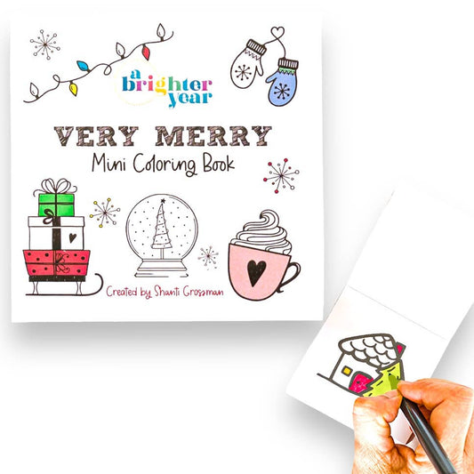 Very Merry mini coloring book